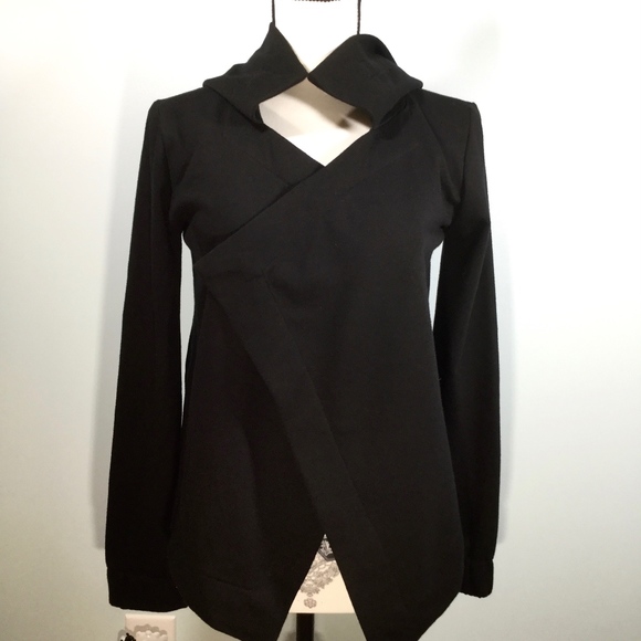 grey & gray Black Hoodie size XS/P - Picture 3 of 6